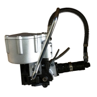直銷32mm氣動鋼帶打包機，鋼鐵專用氣動鋼帶收緊機